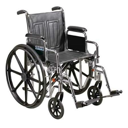 REFUAH Sentra EC Heavy Duty Wheelchair with Various Arm Styles and Front Rigging Options- Black RE63183